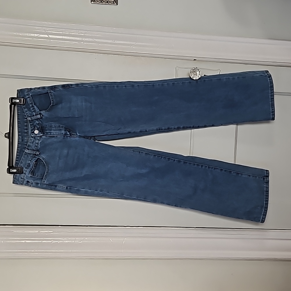 SHEIN Bootcut Medium Wash Jeans- 4